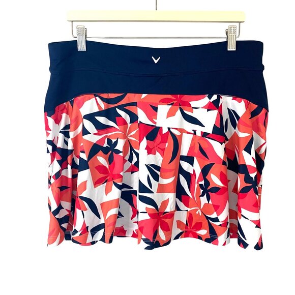 Callaway Womens True Sculpt Tropical Collage Printed Golf Skort XL Golf Athletic - Picture 8 of 12